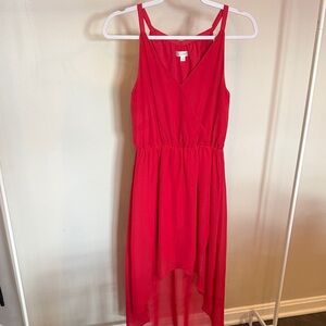 Charter Club Vibrant Red High Low Dress
